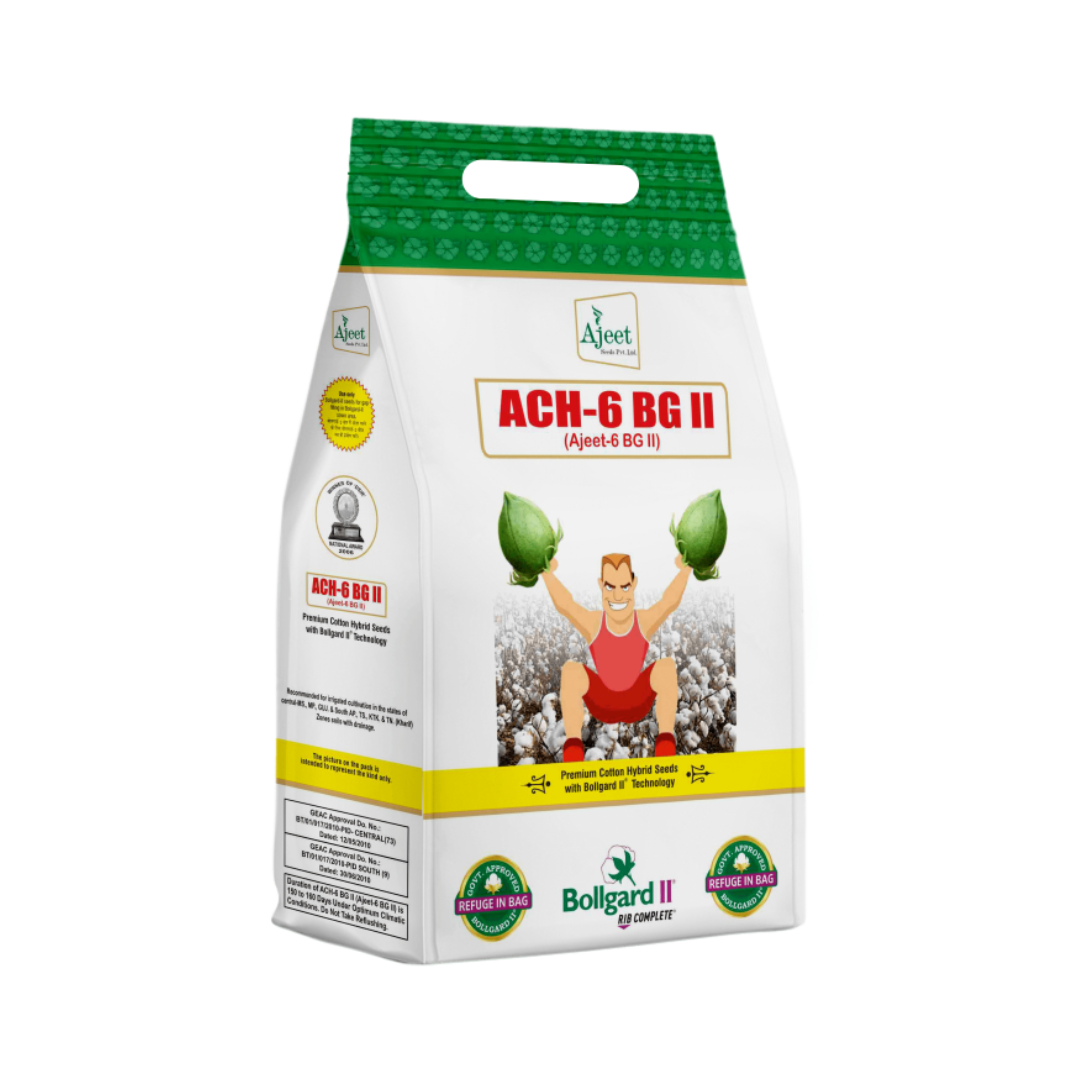 ACH-6 BG-II Cotton Seeds - Ajeet | F1 Hybrid | Buy Online Now - DesiKheti