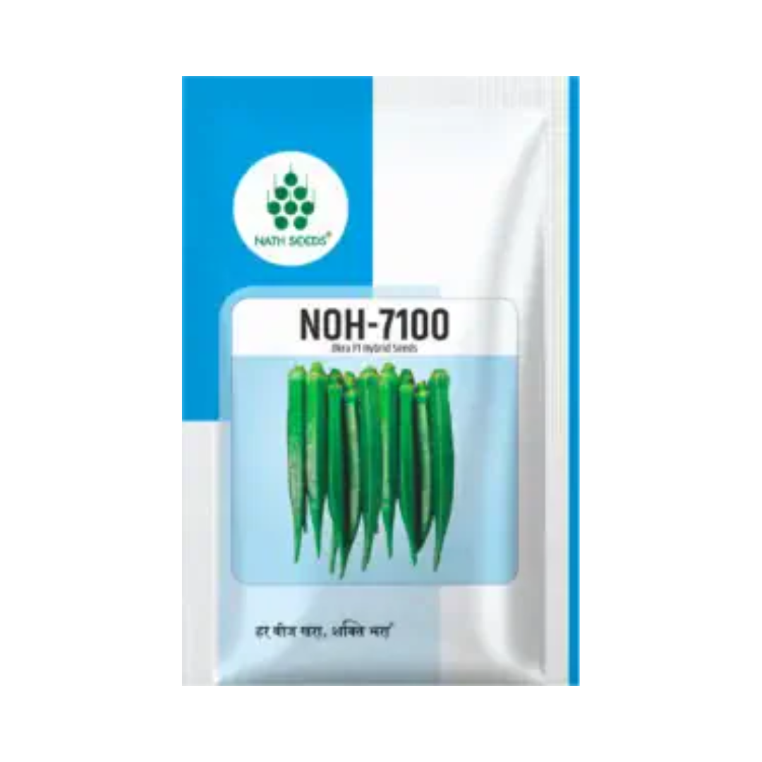 NOH-7100 Bhindi Seeds - Nath | F1 Hybrid | Buy Online - DesiKheti
