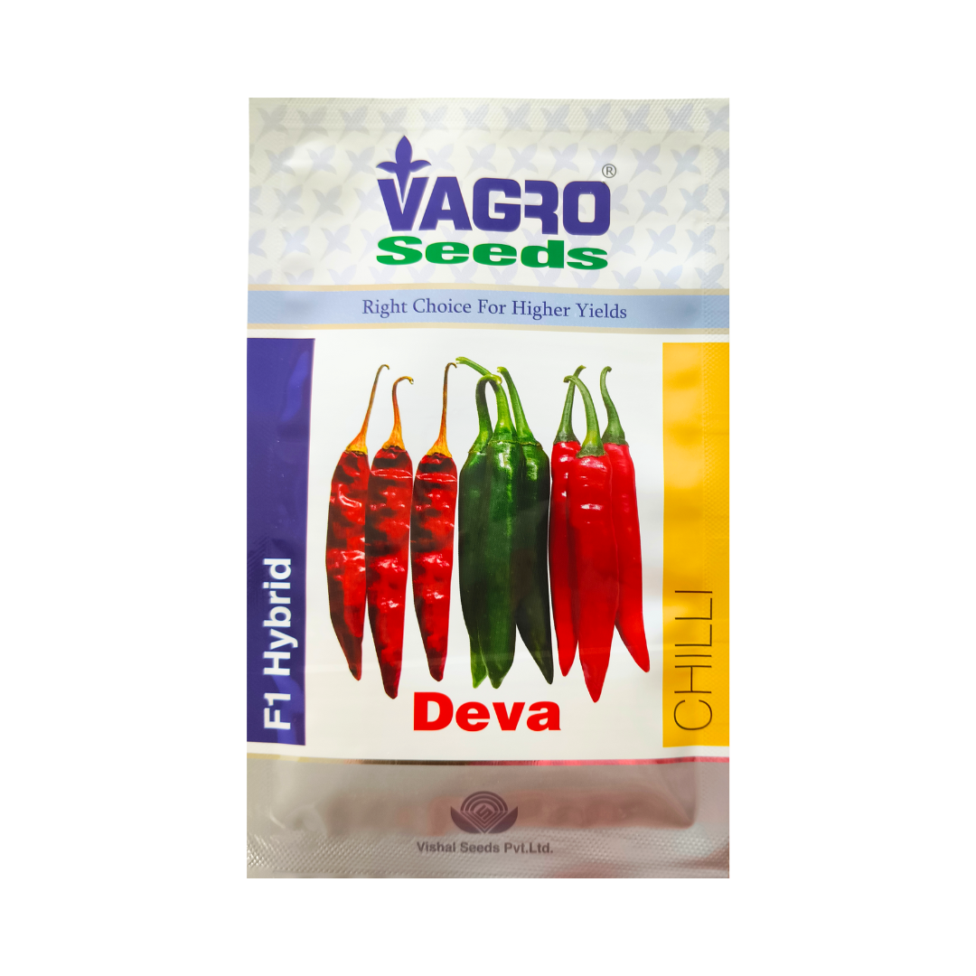 Deva Chilli Seeds - Vagro | F1 Hybrid | Buy Online Now - DesiKheti