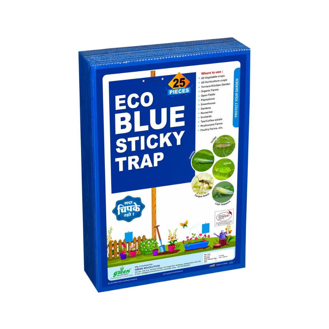 Eco Blue Sticky Trap Size A4 - Green Revolution | Buy Online Now