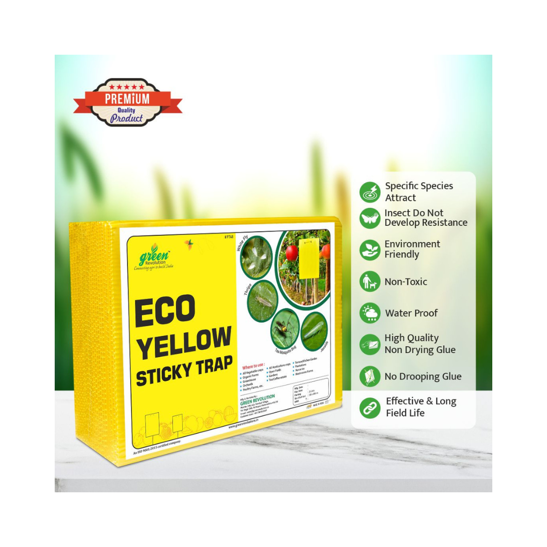 Eco Yellow Sticky Trap Size A5 - Green Revolution | Buy Online Now