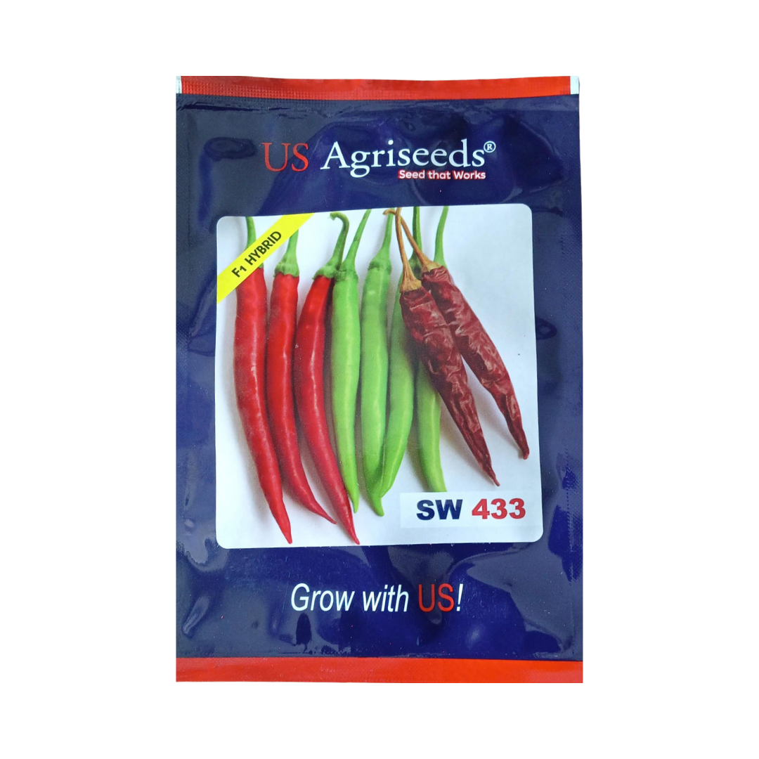 SW 433 Okra Seeds - US Agriseeds | F1 Hybrid | Buy Online - DesiKheti