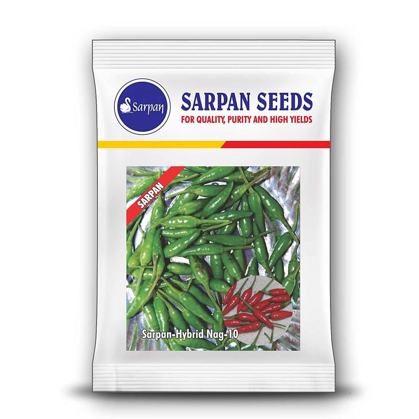 Sarpan Nag - 10 Chilli Seeds | F1 Hybrid | Buy Online at Best Price