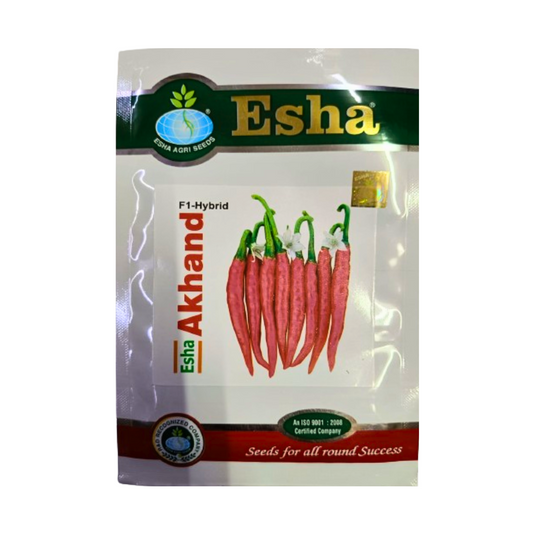 Akhand Chilli Seeds - Esha | F1 Hybrid | Buy Online at Best Price