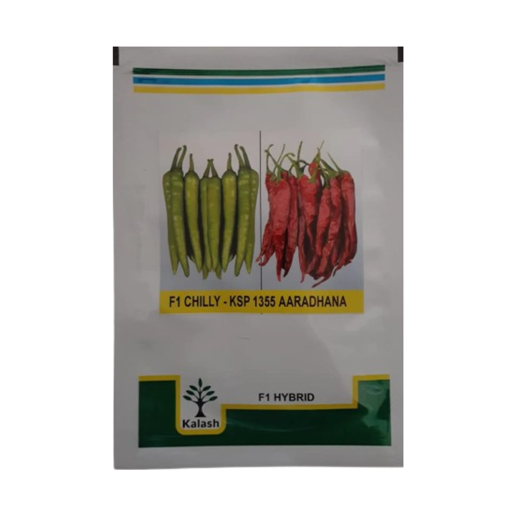 KSP-1355 Aaradhana Chilli Seeds - Kalash | F1 Hybrid | Buy Online Now