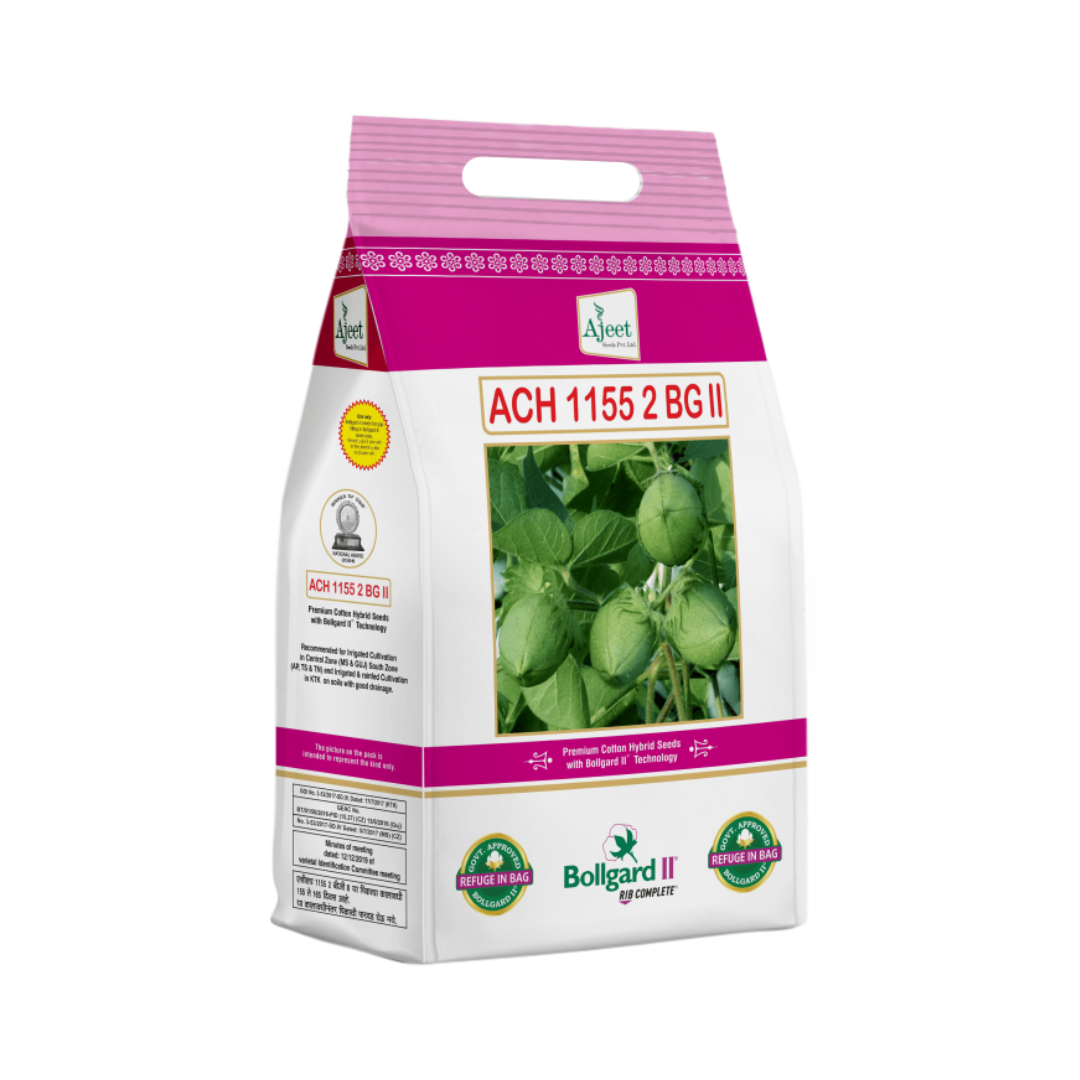 ACH-1155 BG-II Cotton Seeds - Ajeet | F1 Hybrid | Buy Online Now - DesiKheti