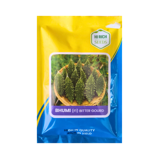 Bhumi Bitter Gourd Seeds - Hi Rich Seeds | F1 Hybrid | Buy Online Now