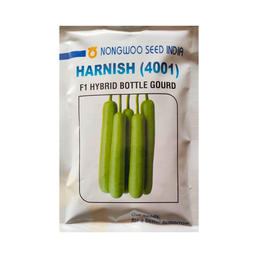Harnish (4001) Bottle Gourd Seeds - Nongwoo | F1 Hybrid | Buy Online Now