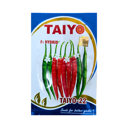 Taiyo-22 Chilli Seeds - Taiyo | F1 Hybrid | Buy Online Now - DesiKheti