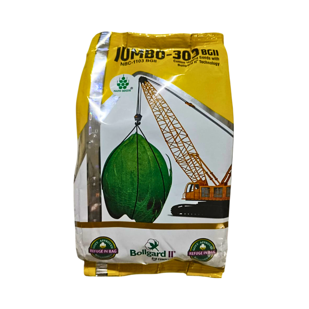 Jumbo-303 (NBC-1103) BGII Cotton Seeds - Nath | F1 Hybrid | Buy Online