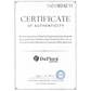 DuFlora Certificate of Authenticity