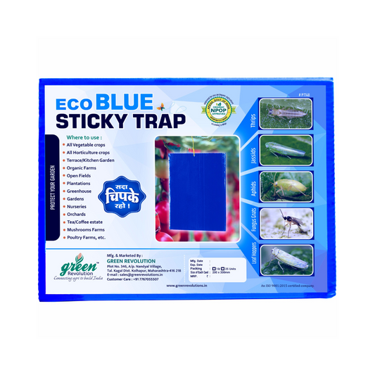 Eco Blue Sticky Trap Size A5 - Green Revolution | Buy Online Now