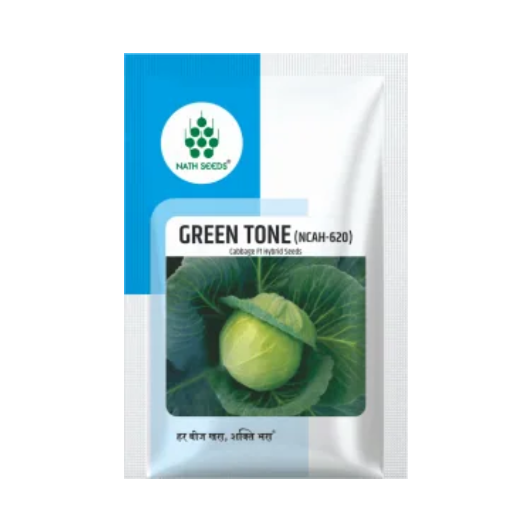 Green Tone (NCAH-620) Cabbage Seeds - Nath | F1 Hybrid | Buy Online