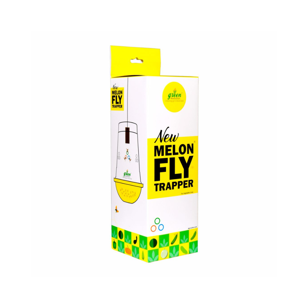 New Melon Fly Trapper, 10 Melon Fly Lure with 10 TRI TRAP complete set