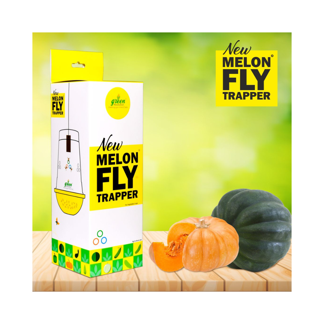 New Melon Fly Trapper, 10 Melon Fly Lure with 10 TRI TRAP complete set