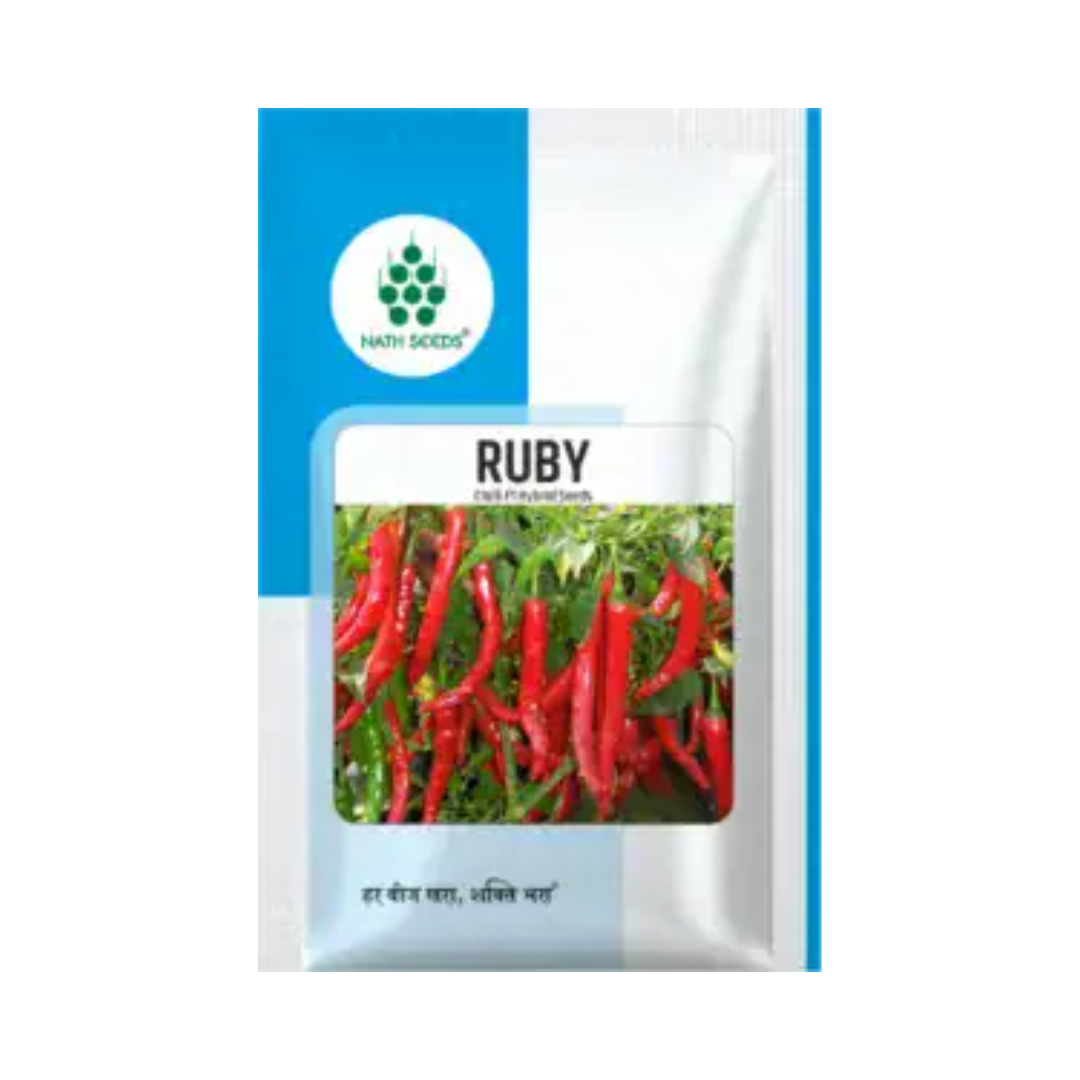 Ruby Chilli Seeds - Nath | F1 Hybrid seeds | Buy Online at Best Price