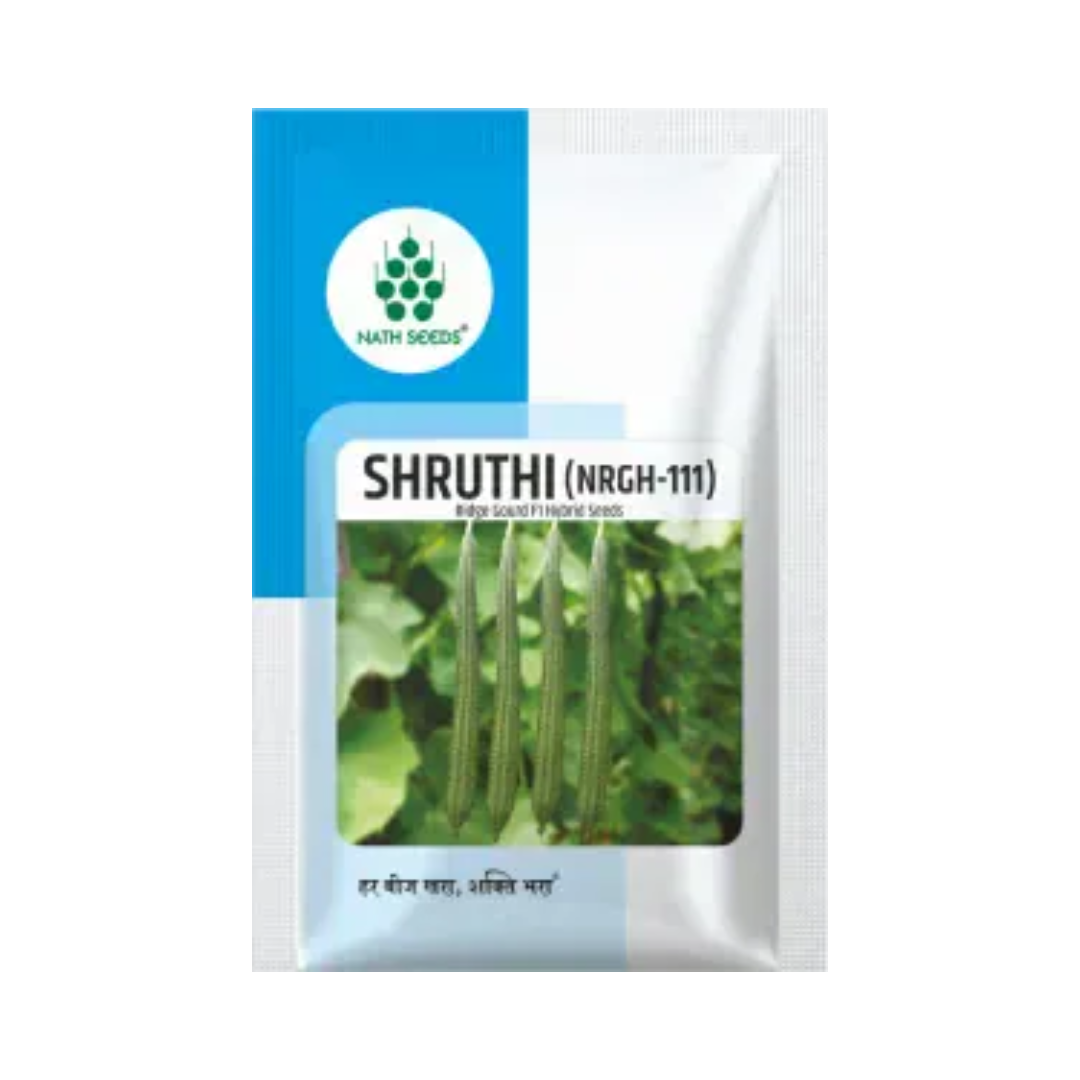 Shruthi (NRGH-111) Ridge Gourd Seeds - Nath | F1 Hybrid | Buy Online Now