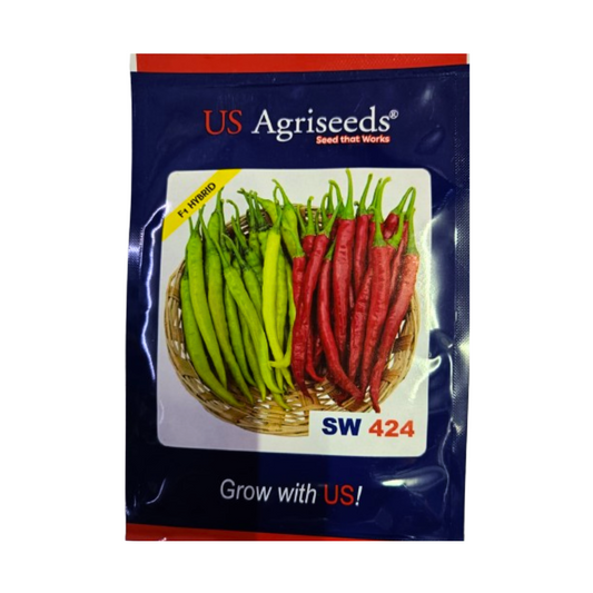 SW 424 Chilli Seeds - US Agriseeds | F1 Hybrid | Buy Online at Best Price