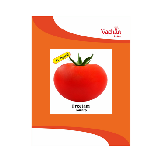 Preetam Tomato Seeds - Vachan | F1 Hybrid | Buy Online Now - DesiKheti