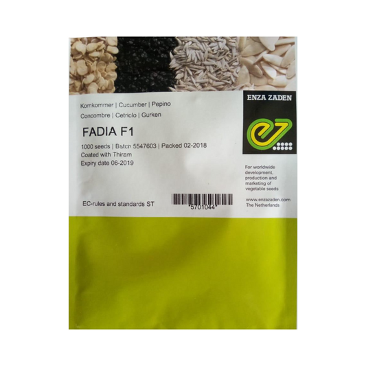Fadia Cucumber Seeds - Enza Zaden | F1 Hybrid | Buy Online at Best Price