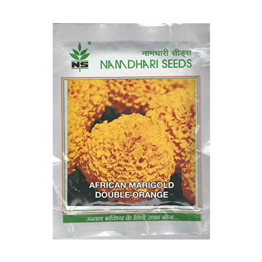 African Marigold Double Orange Seeds - Namdhari | F1 Hybrid | Buy Online at Best Price