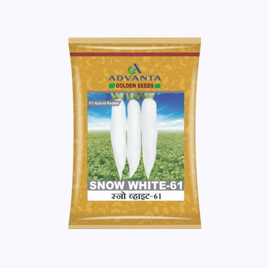 Snow White-61 Radish Seeds - Advanta | F1 Hybrid | Buy Online at Best Price