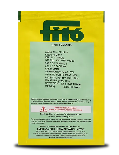 Pride Tomato Seeds - Fito | F1 Hybrid | Buy Online at Best Price