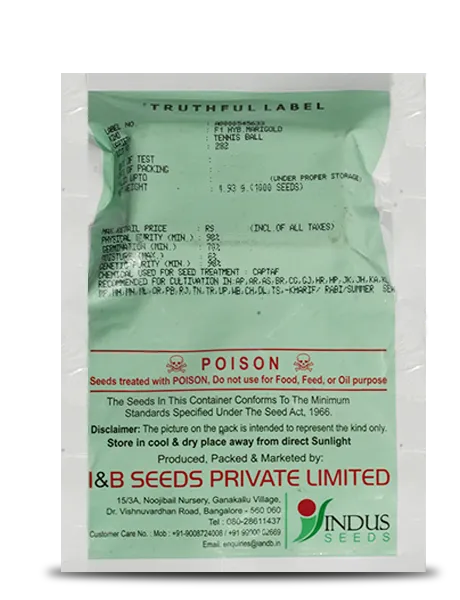 tennis ball marigold seeds Tennis Ball Marigold Seeds - Indus | F1 Hybrid