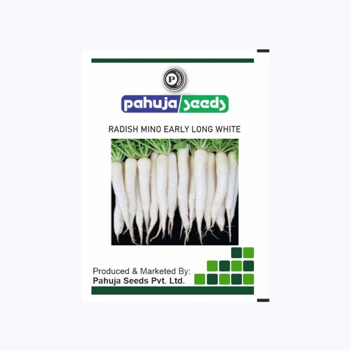 Mino Early Radish Seeds -Pahuja | F1 Hybrid | Buy Online at Best Price