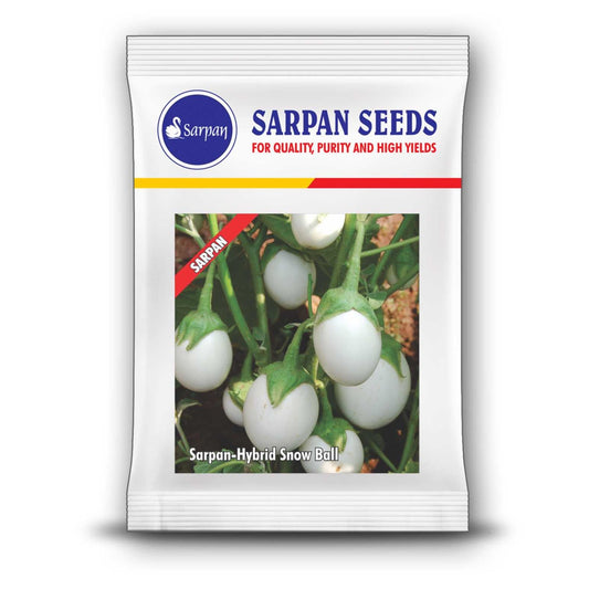 Sarpan Snow Ball Brinjal Seeds | F1 Hybrid | Buy Online at Best Price