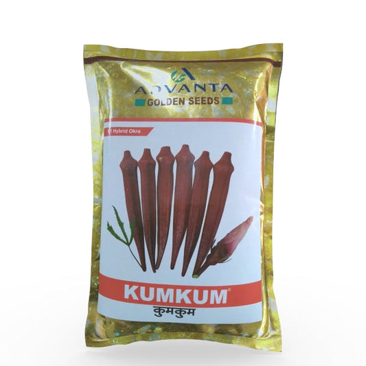 Kumkum Red Okra Seeds - Advanta | F1 Hybrid | Buy Online at Best Price