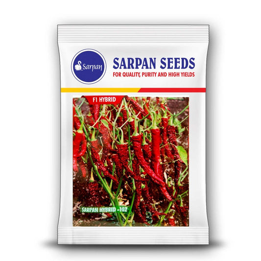 Sarpan 102 Chilli Seeds | F1 Hybrid Mirchi | Buy Online at Best Price
